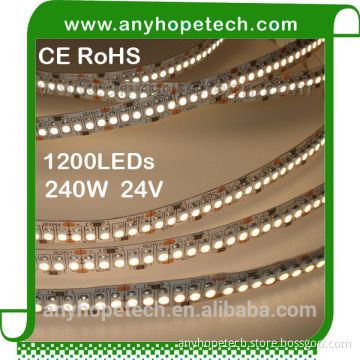 CE RoHS qualified 1200LEDs warm white 3000K led flexible tapes